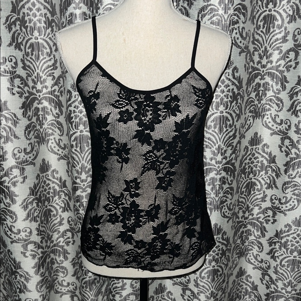 Chantilace Black Lace Camisole Top
